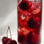 Cherry Pie Iced Tea with Frozen Cherries
