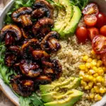 BBQ Mushroom Quinoa Bowl