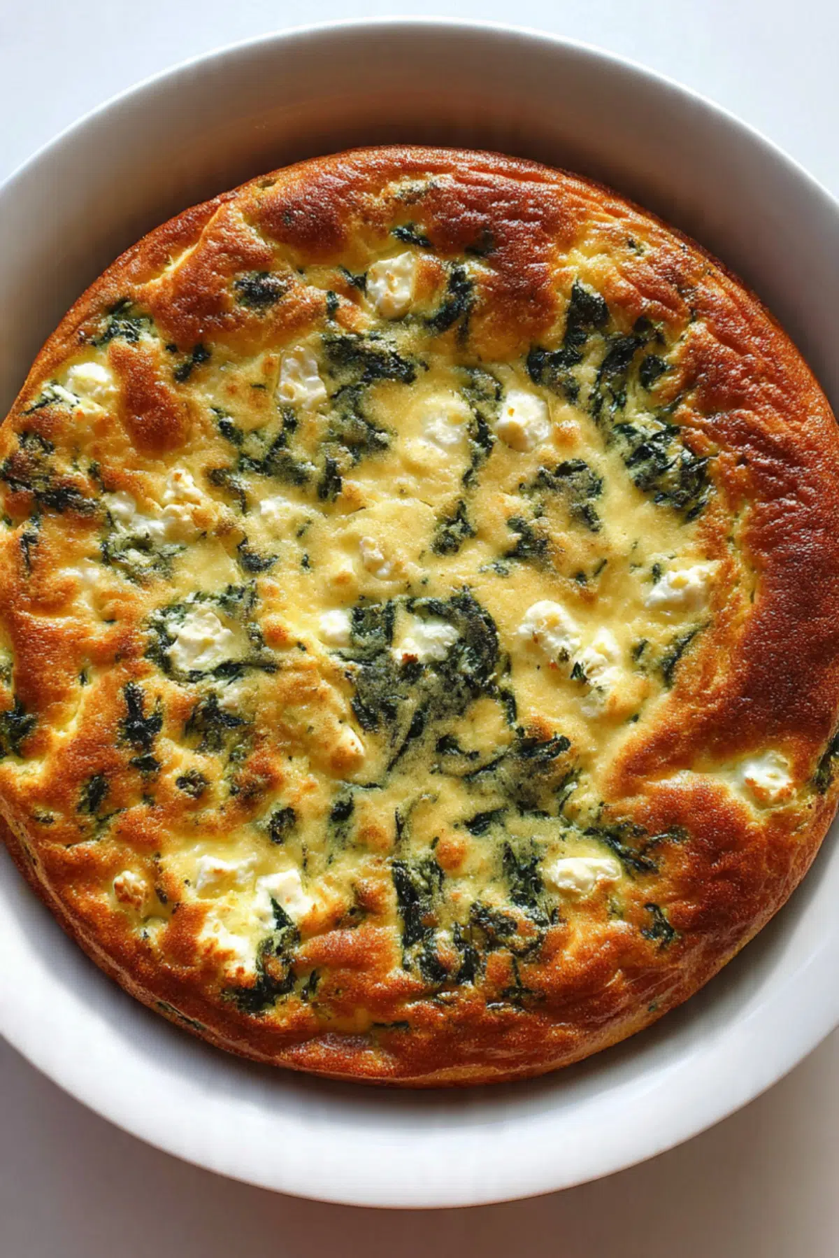 Spinach and Feta Mediterranean Impossible Pie