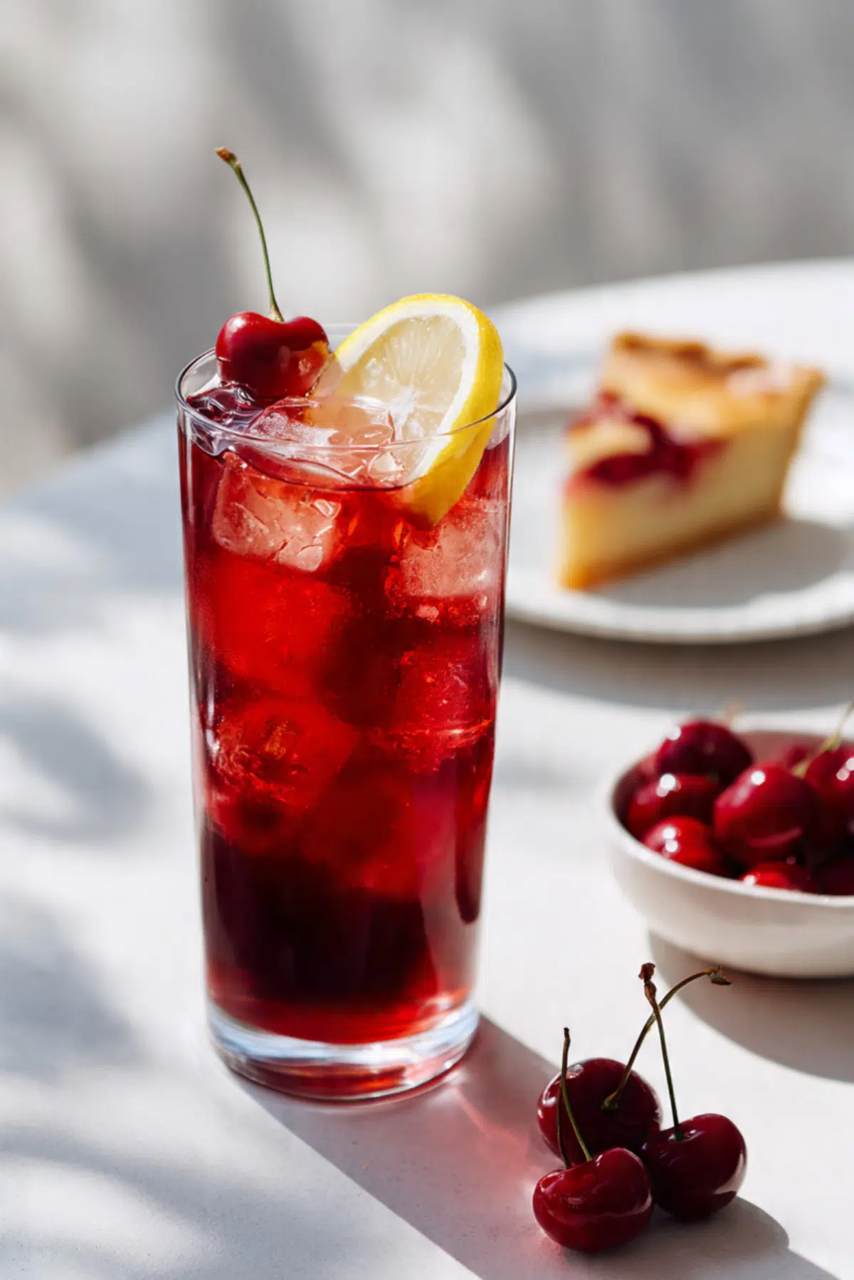 Sugar-Free Cherry Pie Iced Tea