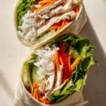 Color Layer Chicken Veggie Rice Wrap