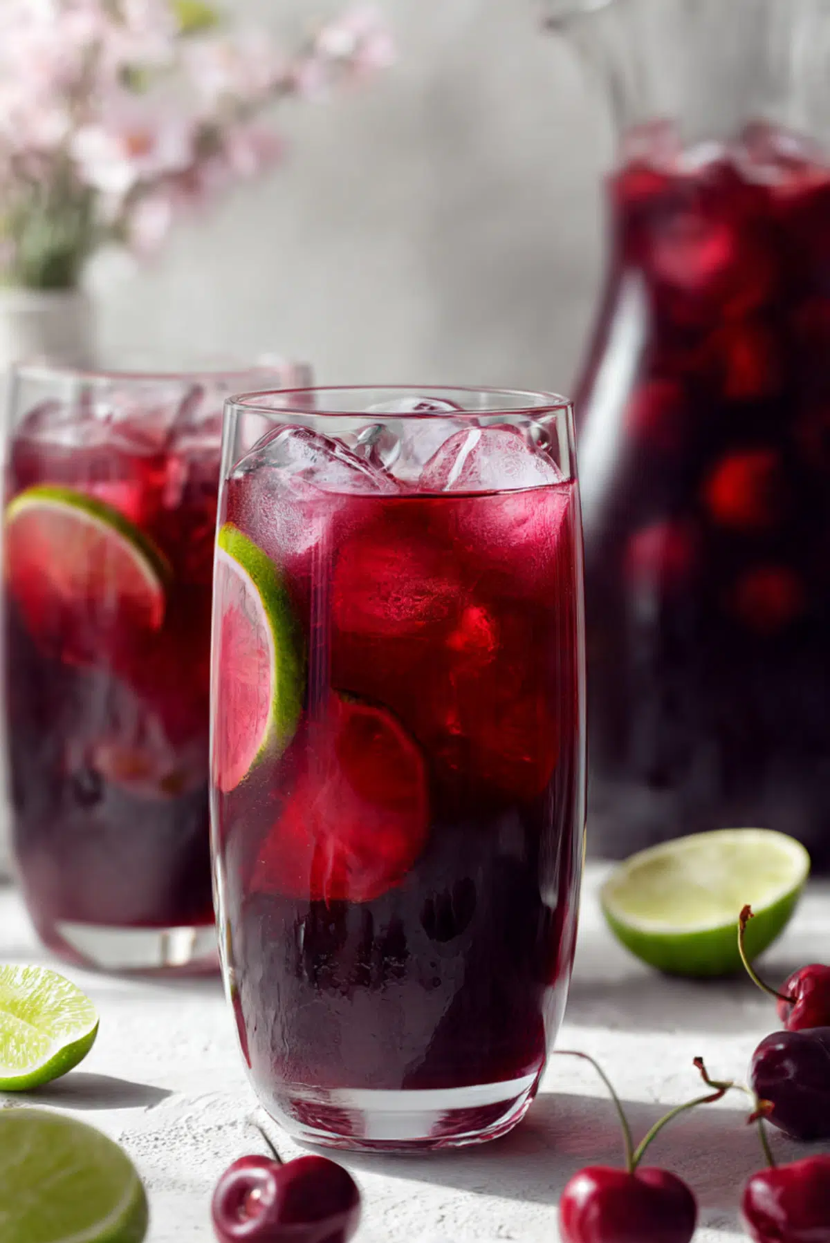 Cherry Limeade Iced Tea Mashup