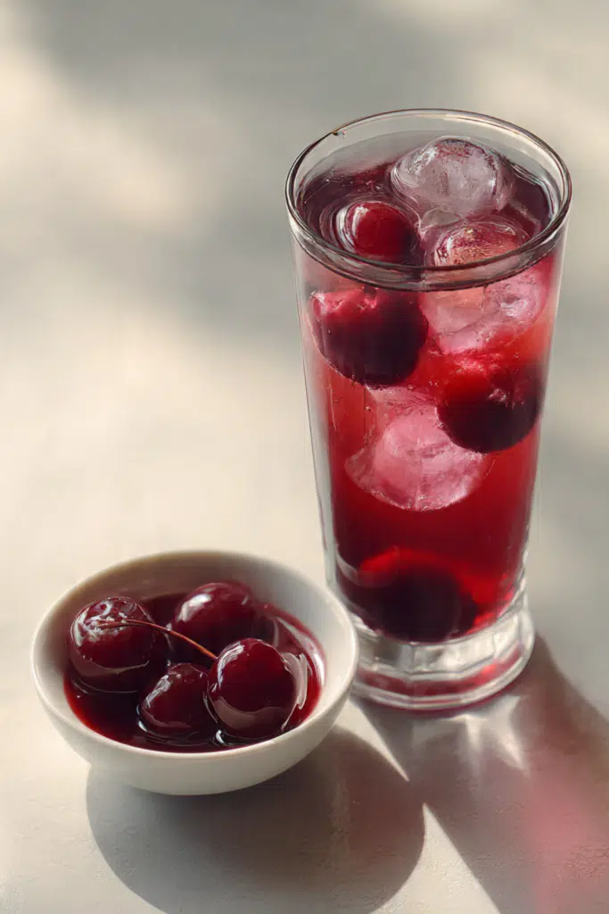 Spiced Cherry Pie Iced Tea