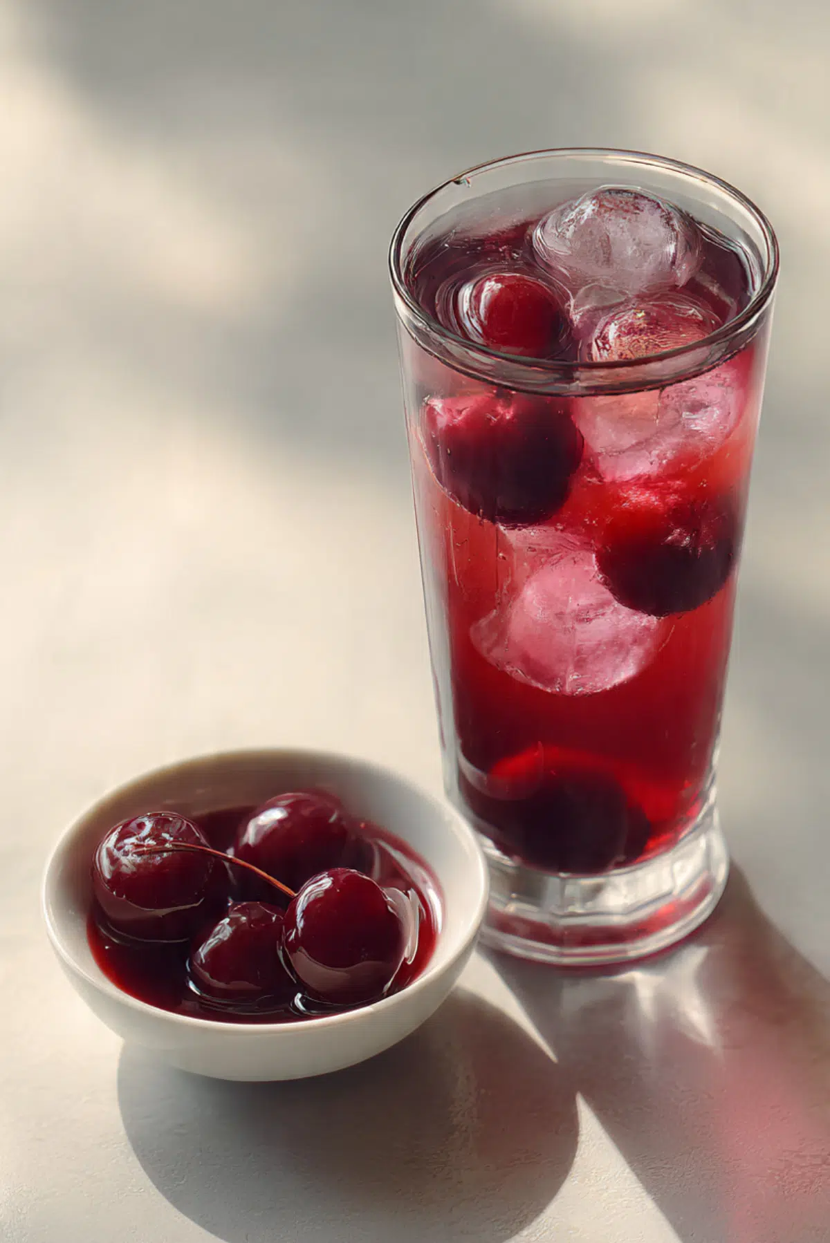 Spiced Cherry Pie Iced Tea