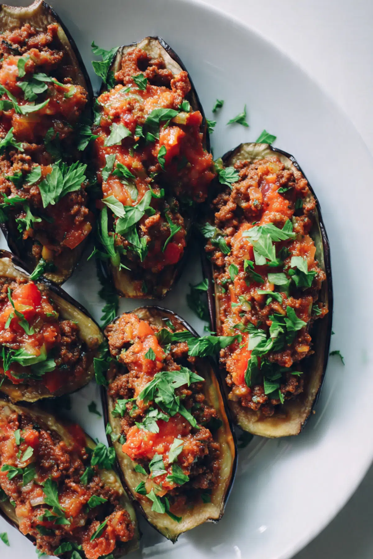 Easy Moroccan Stuffed Eggplant