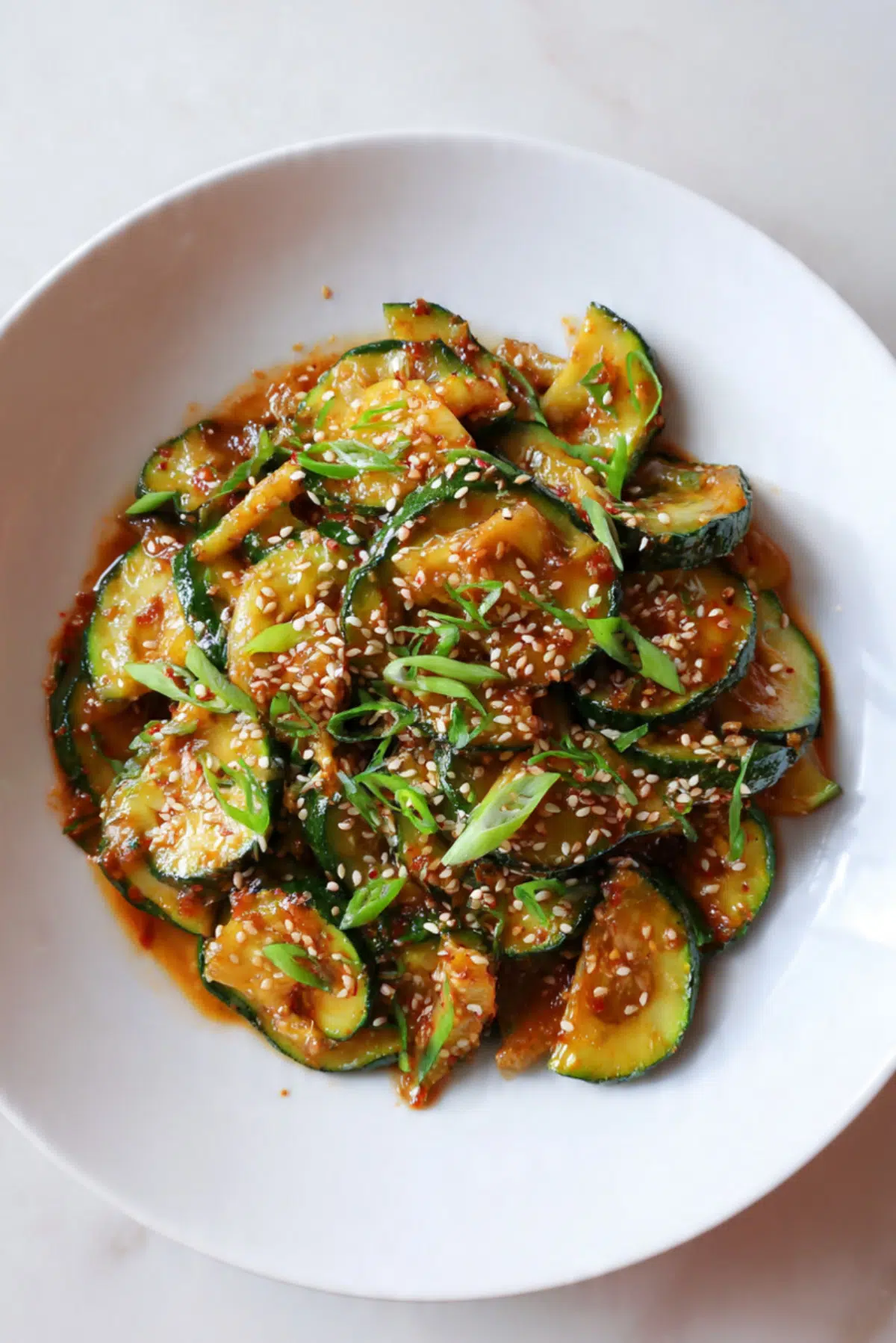 Spicy Asian Zucchini