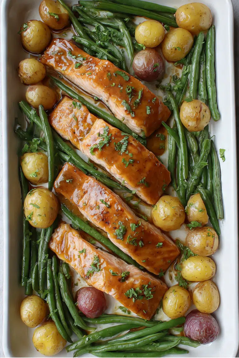 Sheet Pan Honey Mustard Salmon