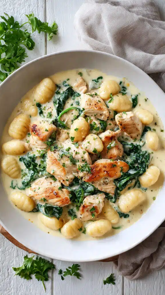 Garlic & Parmesan Chicken Gnocchi