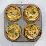 Garlic Herb Muffin Pan Potato Galettes