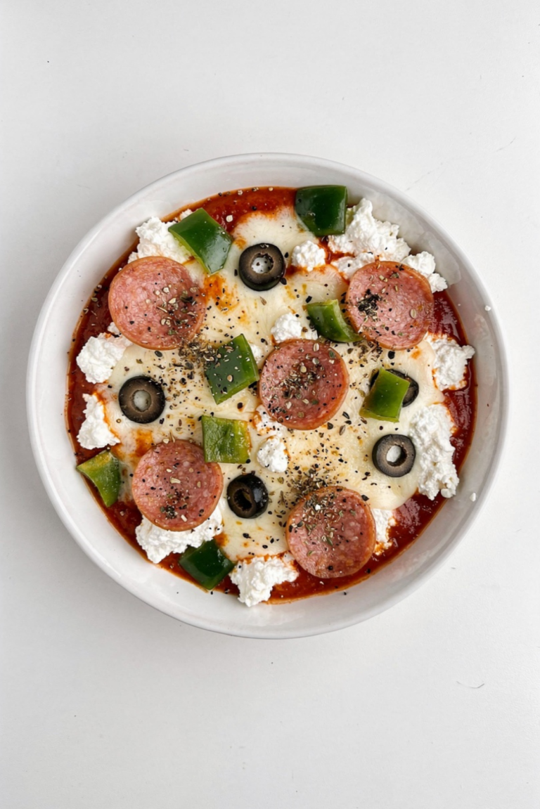 Viral Cottage Cheese Pizza Bowl
