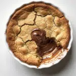 Nutella Stuffed Scoopable Cookie Pie