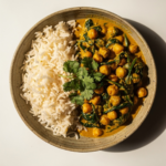 Golden Chickpea Curry with Spinach