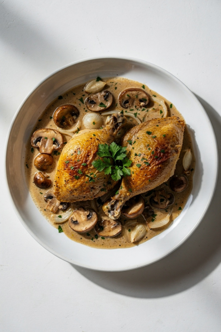 Irish Chicken in Whiskey Cream Sauce