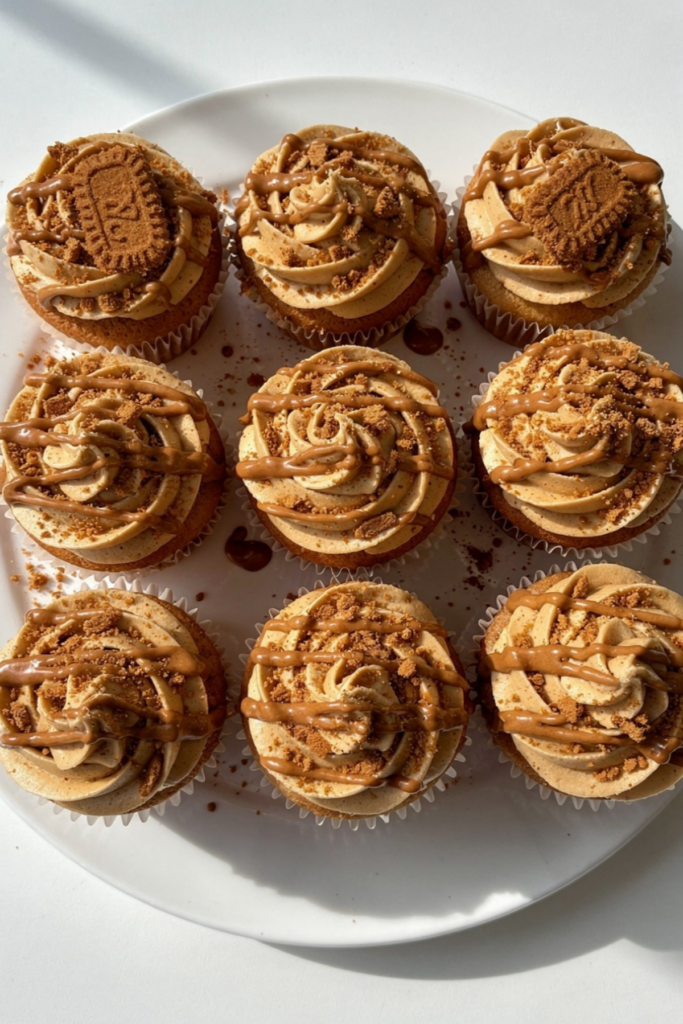 Biscoff Cupcakes with Biscoff Buttercream Recipe