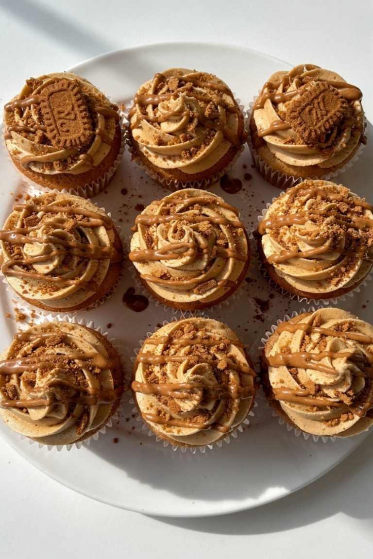Biscoff Cupcakes with Biscoff Buttercream Recipe
