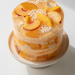Peach Sago Jelly Cake