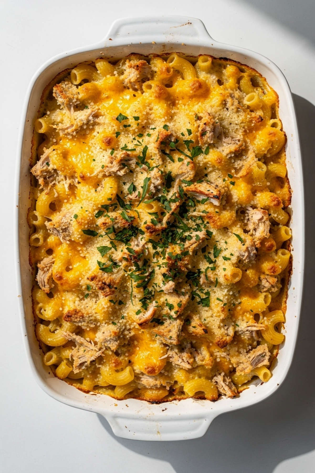 High Protein Mac & Cheese Bake