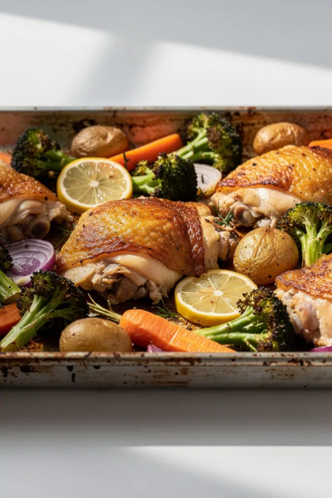 One Pan Baked Chicken & Veggies
