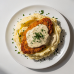 Crispy Parmesan Chicken with Creamy Garlic Sauce Recipe