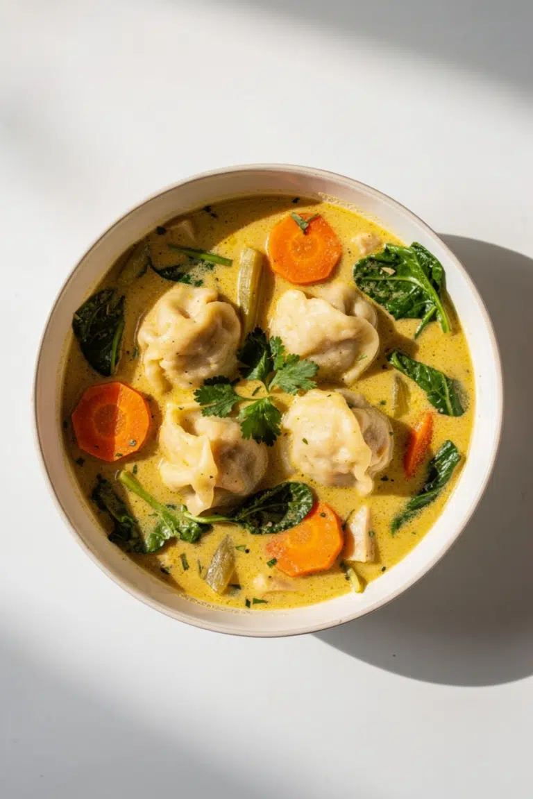 Cozy Coconut Curry Soup with Dumplings