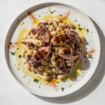 Grilled Squid with White Beans