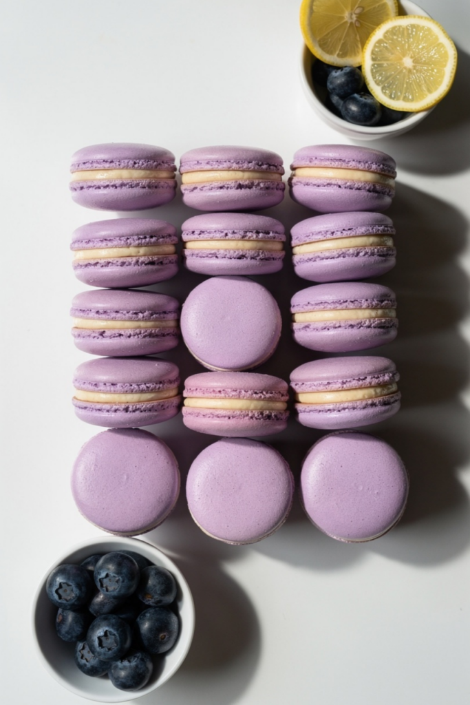 Blueberry Lemonade Macarons Recipe