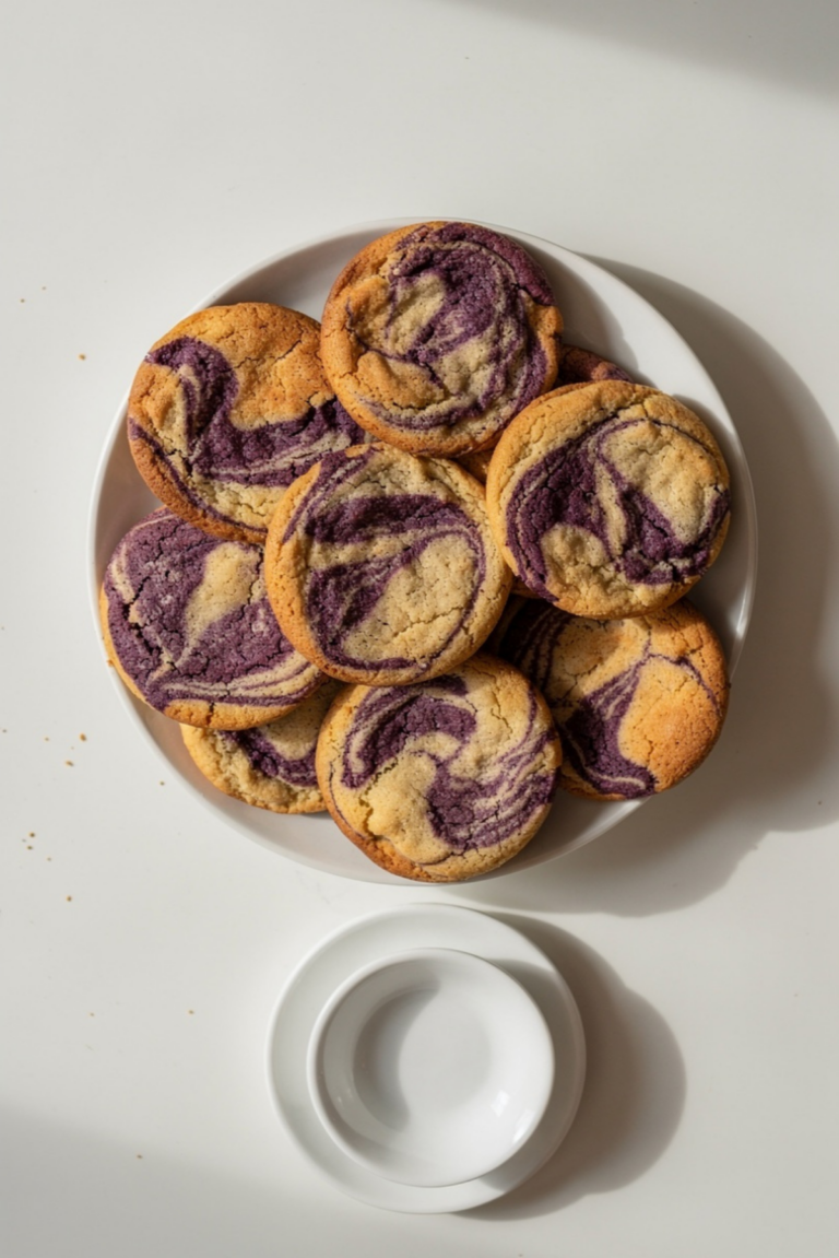 30-Minute Ube Marble Cookies Recipe