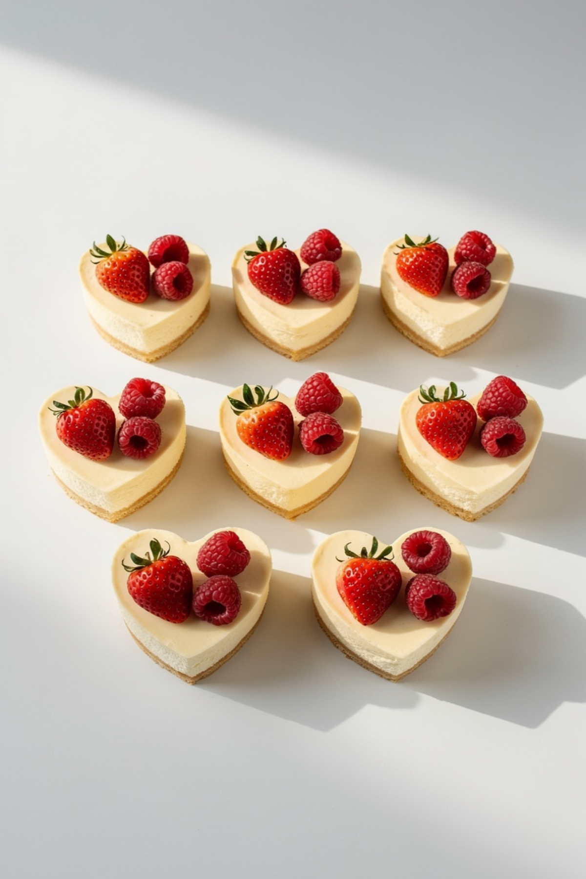 Mini Cheesecake Hearts