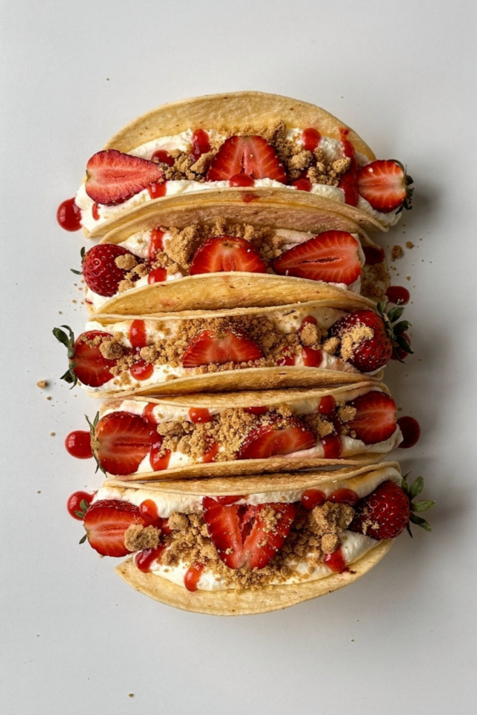 Strawberry Cheesecake Tacos