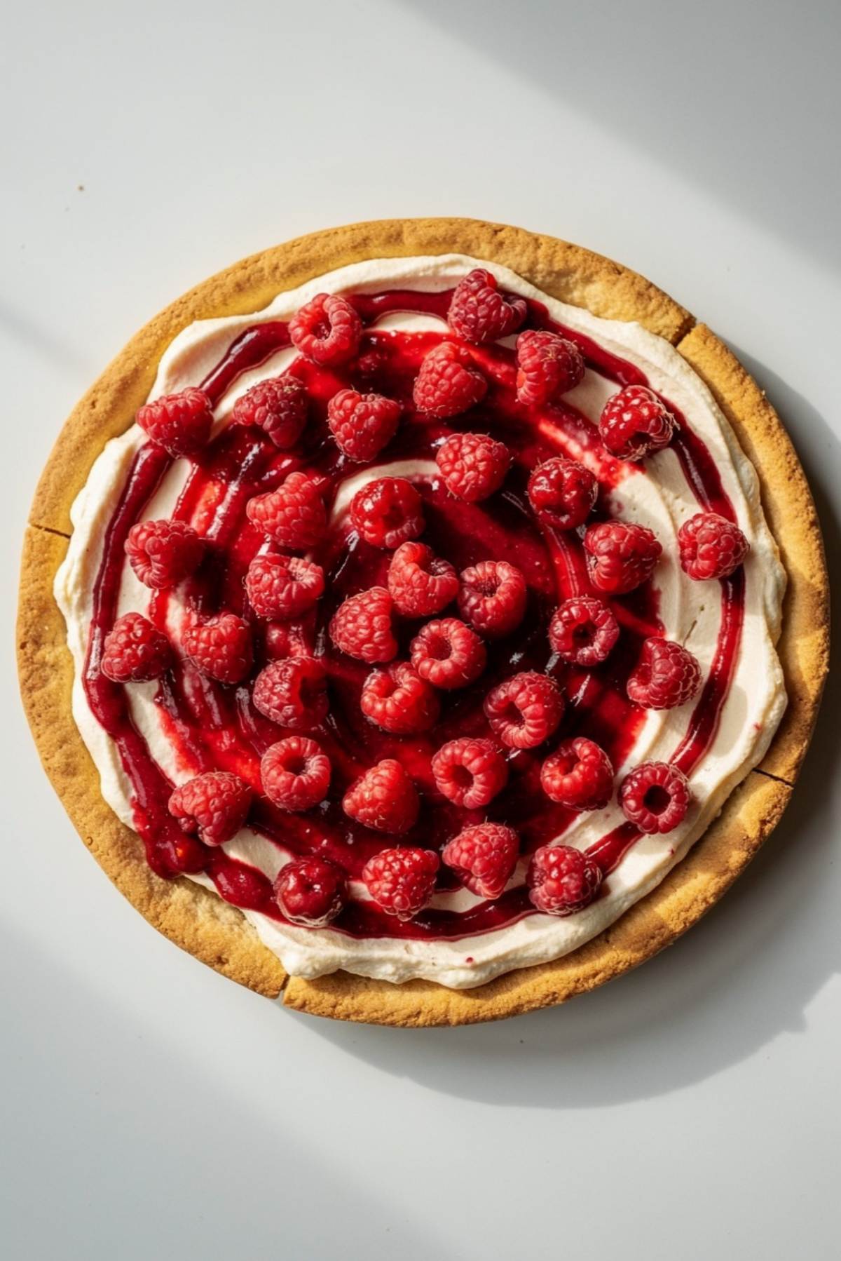 Indulgent Raspberry Cheesecake Dessert Pizza Recipe