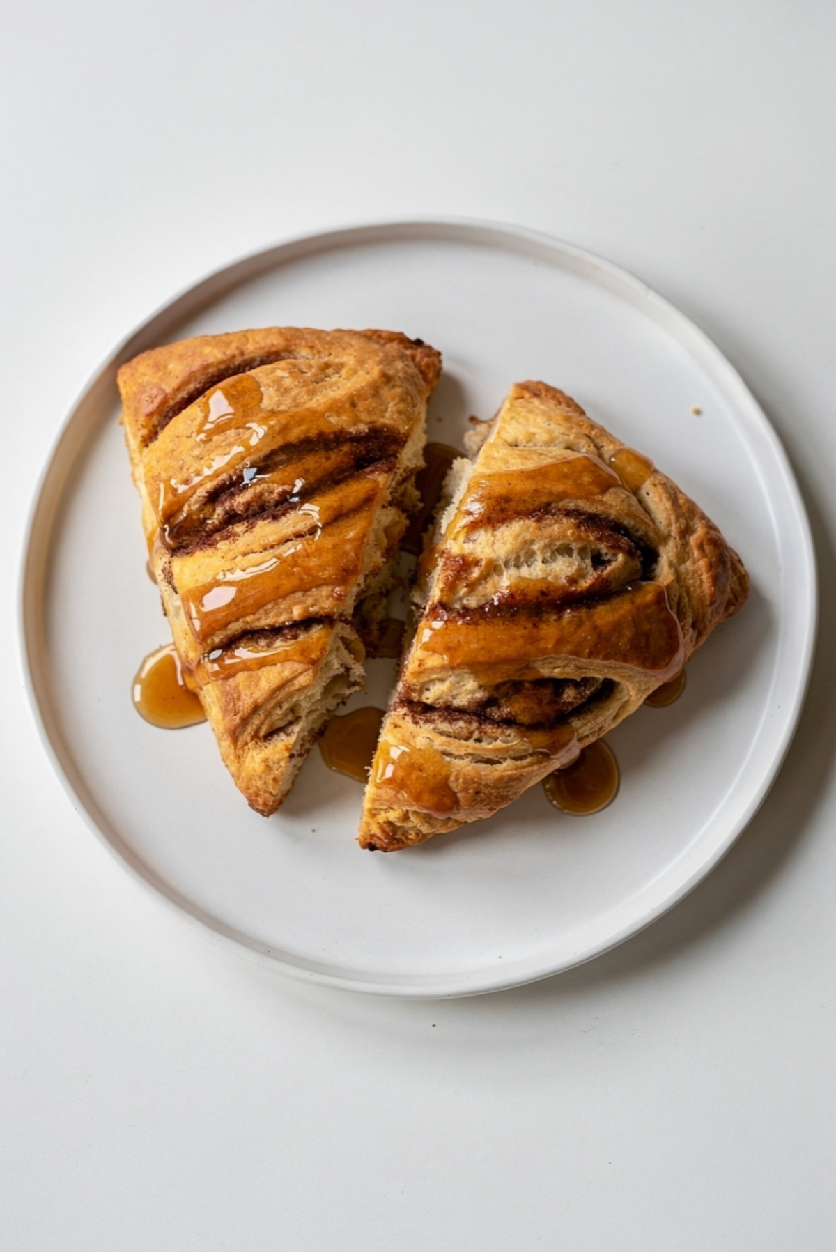 Glazed Cinnamon Scones with Maple Syrup Frosting Recipe