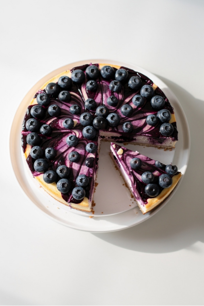 Blueberry Swirl Cheesecake Recipe